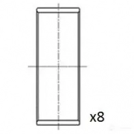 Вкладыши шатунные FAI AUTOPARTS bb2056025 1424227760 4KE3O FU 5027049563421