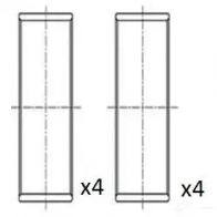 Вкладыши шатунные FAI AUTOPARTS bb2040std 5027049554429 DB8P 2O 1424227717