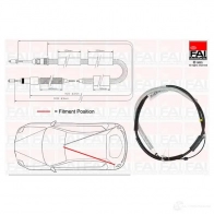 Трос ручника, стояночного тормоза FAI AUTOPARTS fbc0116 1437431486 1V Z24