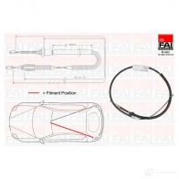 Трос ручника, стояночного тормоза FAI AUTOPARTS 1437431333 fbc0137 G ZVADA