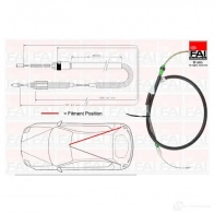 Трос ручника, стояночного тормоза FAI AUTOPARTS 1437431353 YJ JHK fbc0138