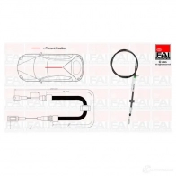 Трос ручника, стояночного тормоза FAI AUTOPARTS fbc0165 5IZCV J 1437431359