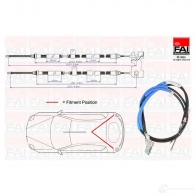 Трос ручника, стояночного тормоза FAI AUTOPARTS fbc0058 J 7S8MY 1437433434