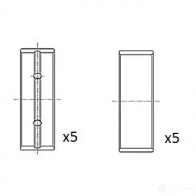 Коренные вкладыши коленвала FAI AUTOPARTS bm1058std CIF TGR0 5027049552661 1424244243