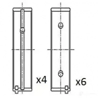 Коренные вкладыши коленвала FAI AUTOPARTS 1424244231 bm1054050 5027049561663 F37X ZQ