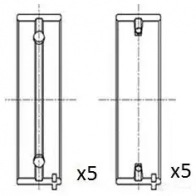 Коренные вкладыши коленвала FAI AUTOPARTS UVWW EI 1424244087 5027049552043 bm1003050