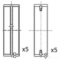 Коренные вкладыши коленвала FAI AUTOPARTS 63DQP MX bm1002025 5027049552203 1424244083