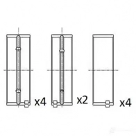 Коренные вкладыши коленвала FAI AUTOPARTS 5027049552340 bm1043020 YKH17 29 1424244198