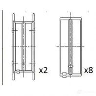 Коренные вкладыши коленвала FAI AUTOPARTS 5027049552685 bm1056025 Z8164 E 1424244236
