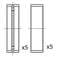 Коренные вкладыши коленвала FAI AUTOPARTS 1424244191 5027049551565 4W 3FSC bm1041025