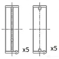 Коренные вкладыши коленвала FAI AUTOPARTS 1424244089 S BI022 bm1004025 5027049552142