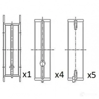 Коренные вкладыши коленвала FAI AUTOPARTS 1424244216 ZDC 8BPZ bm1049050 5027049551701