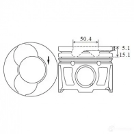 Поршень FAI AUTOPARTS pk25000 1437409919 QGRYW YQ
