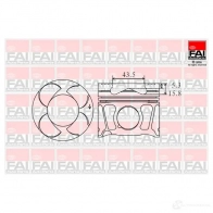 Поршень FAI AUTOPARTS QRVD 7 1437409863 pk8000