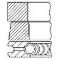 Поршневые кольца, комплект FAI AUTOPARTS 1437409166 2D G2J pr8000