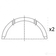 Полукольцо коленвала FAI AUTOPARTS bt3006std AIGU9Q N 5027049553002 1424239177