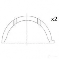 Полукольцо коленвала FAI AUTOPARTS 5027049553101 1424239185 bt3014std F2CF I