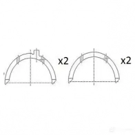 Полукольцо коленвала FAI AUTOPARTS 1424239173 bt3002std 8M90M 45 5027049553149