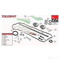 Комплект цепи ГРМ FAI AUTOPARTS tck129vvt 5027049304963 U N9BD 2178480 - Изображение 6