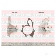 Водяной насос, помпа FAI AUTOPARTS 5027049253629 KYJM 4N wp6377 Nissan Almera Tino (V10) 1 Минивэн 2.2 dCi 112 л.с. 2003 – 2006