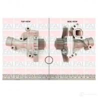 Водяной насос, помпа FAI AUTOPARTS wp6477 5027049294929 Citroen Jumpy 2 (VF7) Минивэн 2.0 i 140 л.с. 2007 – 2025 TX32 C3