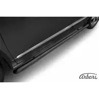 Защита порогов труба со скосами черный цвет Arbori NG3C2G afzdahavh606b KCME3 L 1437092546
