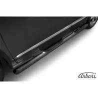 Защита порогов с проступями со скосами черный цвет Arbori UQAV7 1437092788 WMG9 OW afzdahavh607b