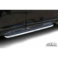 Защита порогов с листом нержавеющая сталь Arbori C4H7T afzdahsft12 EHMZA 7 Hyundai Santa Fe (SM) 1 Кроссовер 2.4 16V 136 л.с. 2001 – 2006