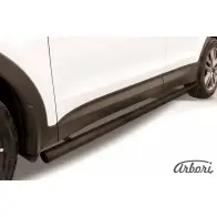 Защита порогов труба черный цвет Arbori afzdahsft1208b Hyundai Santa Fe (DM) 3 Кроссовер 2.2 CRDi 4WD 202 л.с. 2015 – наст. время AM 81Y5 Z9RXS