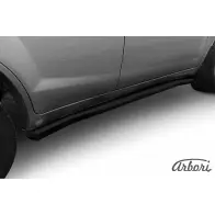 Защита порогов с изгибами черный цвет Arbori 2PD9 T7 afzdal601109b 1437092550 6D0AF