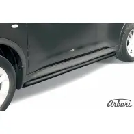 Защита порогов с изгибами черный цвет Arbori Nissan Juke (F15) 1 Кроссовер 1.6 DIG T NISMO 200 л.с. 2013 – 2014 JAODV7J HC9A 2H afzdanj2wd08b