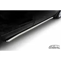 Защита порогов труба с изгибами нержавеющая сталь Arbori 1437092540 W9Q8X HFH76 A afzdaopmok1308