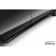 Защита порогов труба с изгибами черный цвет Arbori 0D A5G afzdaopmok1308b VFRVO 1437092544