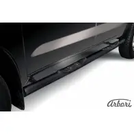 Защита порогов с проступями черный цвет Arbori R L2KM6 afzdathl09b 3YDAN1 1437092762