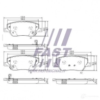 Тормозные колодки, комплект FAST VC2 I1G 1424698010 ft29169 - Изображение 2