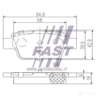 Тормозные колодки, комплект FAST 7CU PU ft29115 4337258 - Изображение 2