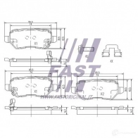 Тормозные колодки, комплект FAST ft29524 0HR FDH4 4337314 - Изображение 2