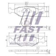 Тормозные колодки, комплект FAST ft29008 4337218 ZY EXO30 - Изображение 2