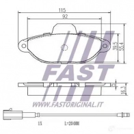Тормозные колодки, комплект FAST ft29084 WX 3E9AC 4337236 - Изображение 2