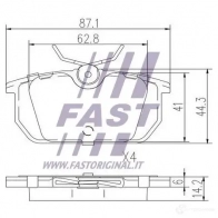 Тормозные колодки, комплект FAST O2 7VV ft29035 4337221 - Изображение 2