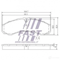 Тормозные колодки, комплект FAST ft29095 4337245 T5 1CD - Изображение 2