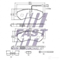 Тормозные колодки, комплект FAST 4337273 AX ZG5FN ft29132hd - Изображение 2