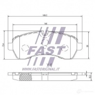 Тормозные колодки, комплект FAST IU9IU 84 1424698007 ft29022 - Изображение 2