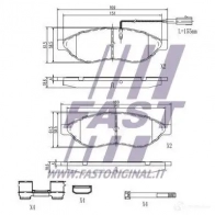 Тормозные колодки, комплект FAST ft29155 4337287 FX 1J6 - Изображение 2
