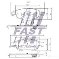Тормозные колодки, комплект FAST 4337304 DL6 TMW ft29514 - Изображение 2