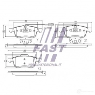 Тормозные колодки, комплект FAST ft29157 N 9TQII 4337290 - Изображение 2