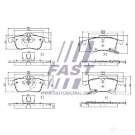 Тормозные колодки, комплект FAST ft29526 UJ0N0 U 4337316 - Изображение 2