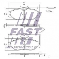 Тормозные колодки, комплект FAST 4337217 2RMB V ft29007hd - Изображение 2