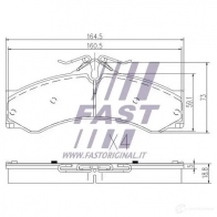 Тормозные колодки, комплект FAST 1424698001 F B2QD2D ft29015 - Изображение 2