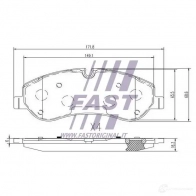 Тормозные колодки, комплект FAST ft29549 BBF7 SZ 4337336 - Изображение 2
